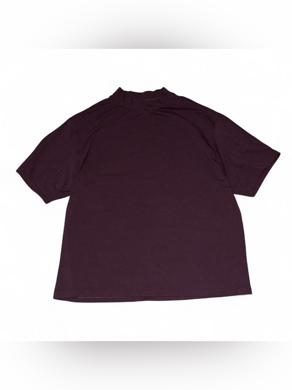 Skims Burgundy Heavyweight T-Shirt Oversized Relaxed